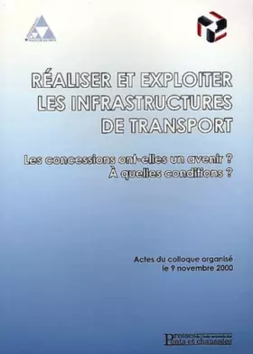 Couverture du produit · Réaliser et exploiter les infrastructures de transport