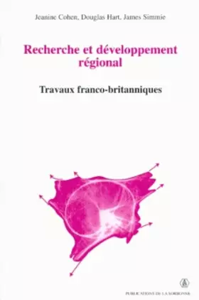 Couverture du produit · Recherche et développement régional. Travaux franco-britanniques