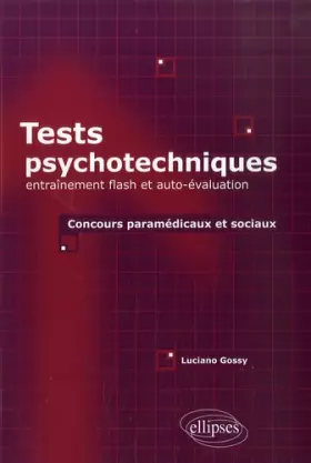 Couverture du produit · Tests psychotechniques entrainement flash & auto-évaluation concours paramedicaux & sociaux
