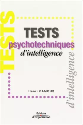 Couverture du produit · Tests psychotechniques d'intelligence