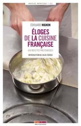 Couverture du produit · Eloges de la cuisine française