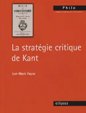 Couverture du produit · La stratégie critique de Kant