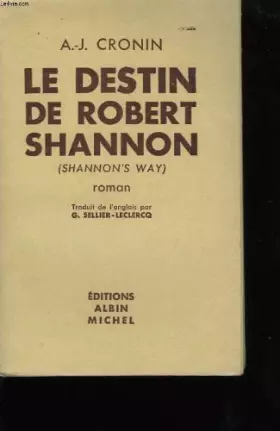 Couverture du produit · LE DESTIN DE ROBERT SHANNON.