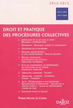 Couverture du produit · Droit et pratique des procédures collectives 2012/2013 - 6e éd.: Dalloz Action