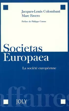 Couverture du produit · societas europaea. la société européenne