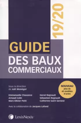 Couverture du produit · Guide des baux commerciaux 2019/2020: Plus de 40 modèles d'actes