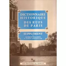 Couverture du produit · Supplement. Dictionnaire historique des rues de Paris. édition de Minuit.