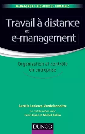 Couverture du produit · Travail à distance et e-management: Organisation et contrôle