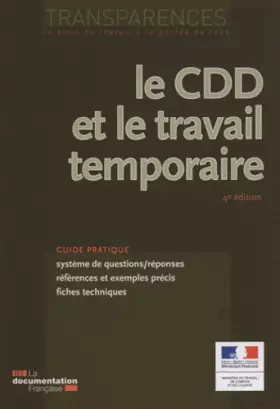 Couverture du produit · Le CDD et le travail temporaire (4e édition)