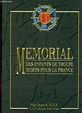 Couverture du produit · Mémorial des enfants de troupe morts pour la France