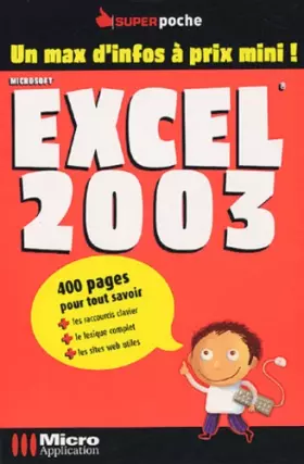 Couverture du produit · Excel 2003