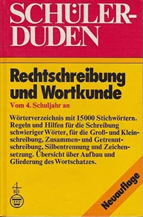 Couverture du produit · Schuler-Duden: Rechtschreibung und Wortkunde