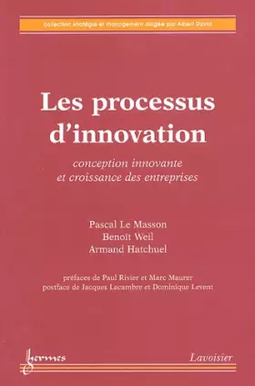 Couverture du produit · Les processus d'innovation : Conception innovante et croissance des entreprises