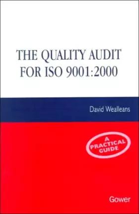 Couverture du produit · Quality Audit for ISO 9001 : 2000