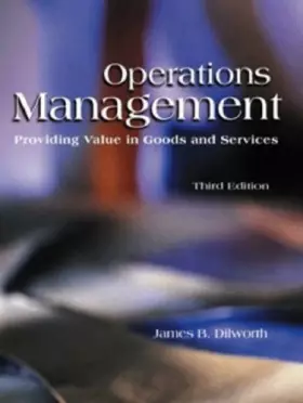 Couverture du produit · Operations Management: Providing Value in Goods and Services