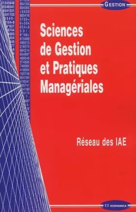 Couverture du produit · Sciences de gestion et pratiques managériales : Réseau des IAE