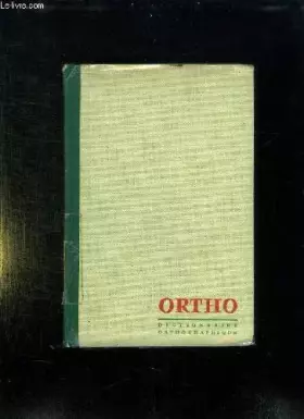 Couverture du produit · ORTHO VERT. Dictionnaire orthographique et grammatical.