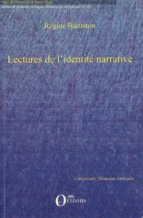 Couverture du produit · LECTURES DE L'IDENTITE NARRATIVE