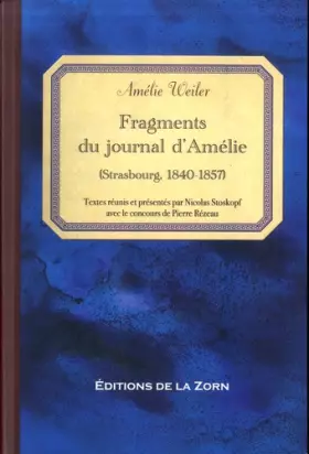 Couverture du produit · Fragments du journal d'Amélie (Strasbourg, 1840-1857)
