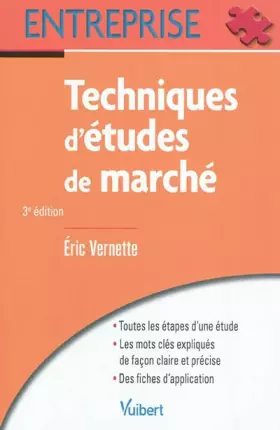 Couverture du produit · Techniques d'études de marché