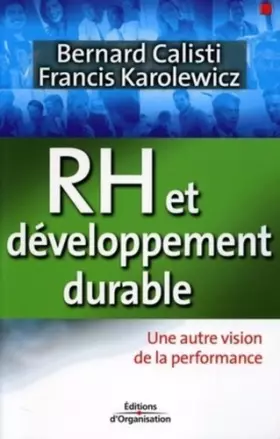 Couverture du produit · RH et développement durable : Une autre vision de la performance