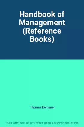 Couverture du produit · Handbook of Management (Reference Books)