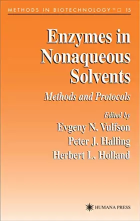 Couverture du produit · Enzymes in Nonaqueous Solvents: Methods and Protocols