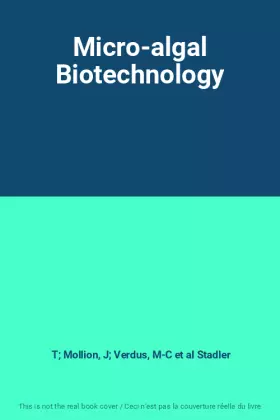 Couverture du produit · Micro-algal Biotechnology