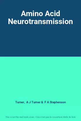 Couverture du produit · Amino Acid Neurotransmission