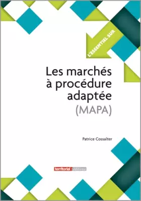 Couverture du produit · Les marchés à procédure adaptée (MAPA)