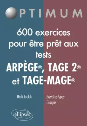 Couverture du produit · Réussir les Tests en 650 Exercices (Tage-Mage(R) Tage 2 Arpege)