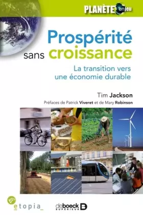 Couverture du produit · Prospérité sans croissance : La transition vers une économie durable
