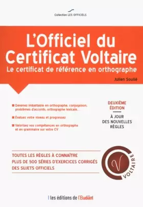 Couverture du produit · L'Officiel du certificat Voltaire