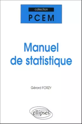 Couverture du produit · Manuel de Statistique