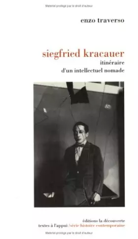 Couverture du produit · Siegfried kracauer. Itinéraire d'un intellectuel nomade
