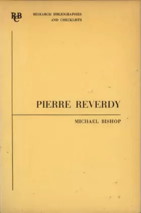 Couverture du produit · Pierre Reverdy: A Bibliography