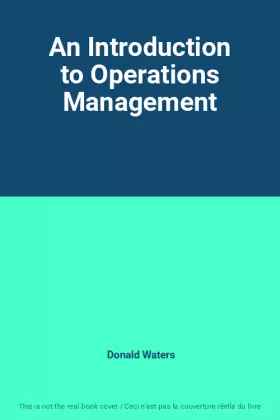 Couverture du produit · An Introduction to Operations Management