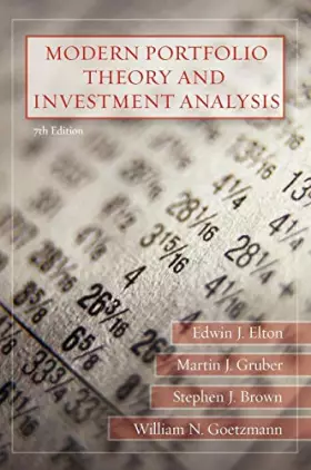 Couverture du produit · Modern Portfolio Theory And Investment Analysis