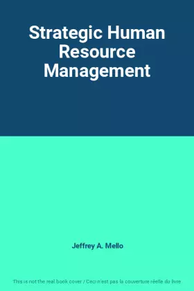 Couverture du produit · Strategic Human Resource Management