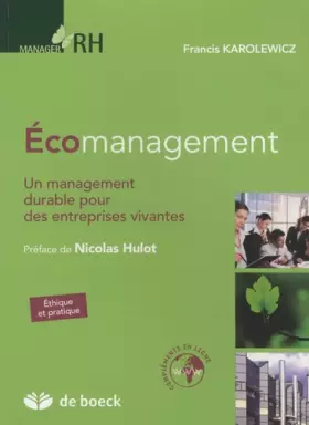 Couverture du produit · Ecomanagement : Un management durable pour des entreprises vivantes