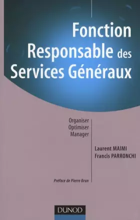 Couverture du produit · Fonction Responsable des Services Généraux