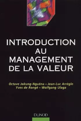 Couverture du produit · Introduction au management de la valeur