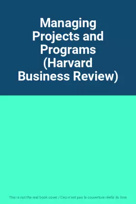 Couverture du produit · Managing Projects and Programs