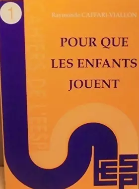 Couverture du produit · Pour que les enfants jouent
