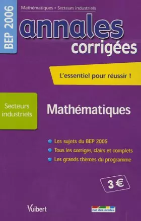Couverture du produit · Mathématiques BEP Secteurs industriels