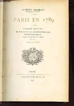 Couverture du produit · PARIS EN 1789.