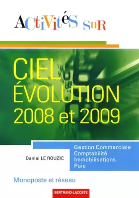 Couverture du produit · Activités sur Ciel Evolution 2008 et 2009 monoposte et réseau