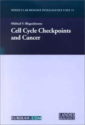 Couverture du produit · Cell Cycle Checkpoints and Cancer