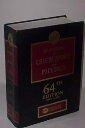Couverture du produit · CRC Handbook of Chemistry and Physics:A Ready-Reference Book of Chemical and Physical Data