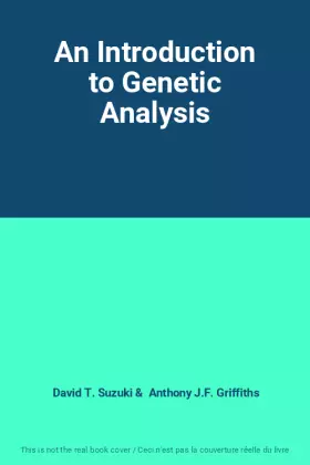 Couverture du produit · An Introduction to Genetic Analysis